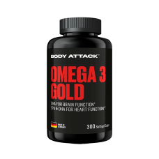 Body Attack Omega 3 Gold 奧米加3魚油 - 300 softgel 粒裝軟膠囊