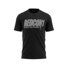 REDCON1 Tee, 黑色 (灰色Logo)